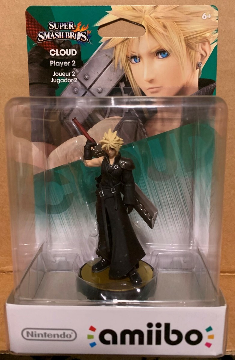Smash Bros. Cloud Player 2 Amiibo 1st Print Final Fantasy 7 Smash Bros. Cloud Player 2 Amiibo 1st Print Final Fantasy 7