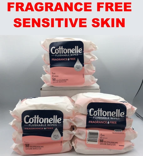Cottonelle Flushable Wet Wipes 504 Total Wipes, 11/2026, Slightly Disheveled