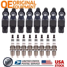 8 Pack Genuine UF270 Ignition Coil &Spark Plug For Dodge Dakota Durango RAM 4.7L