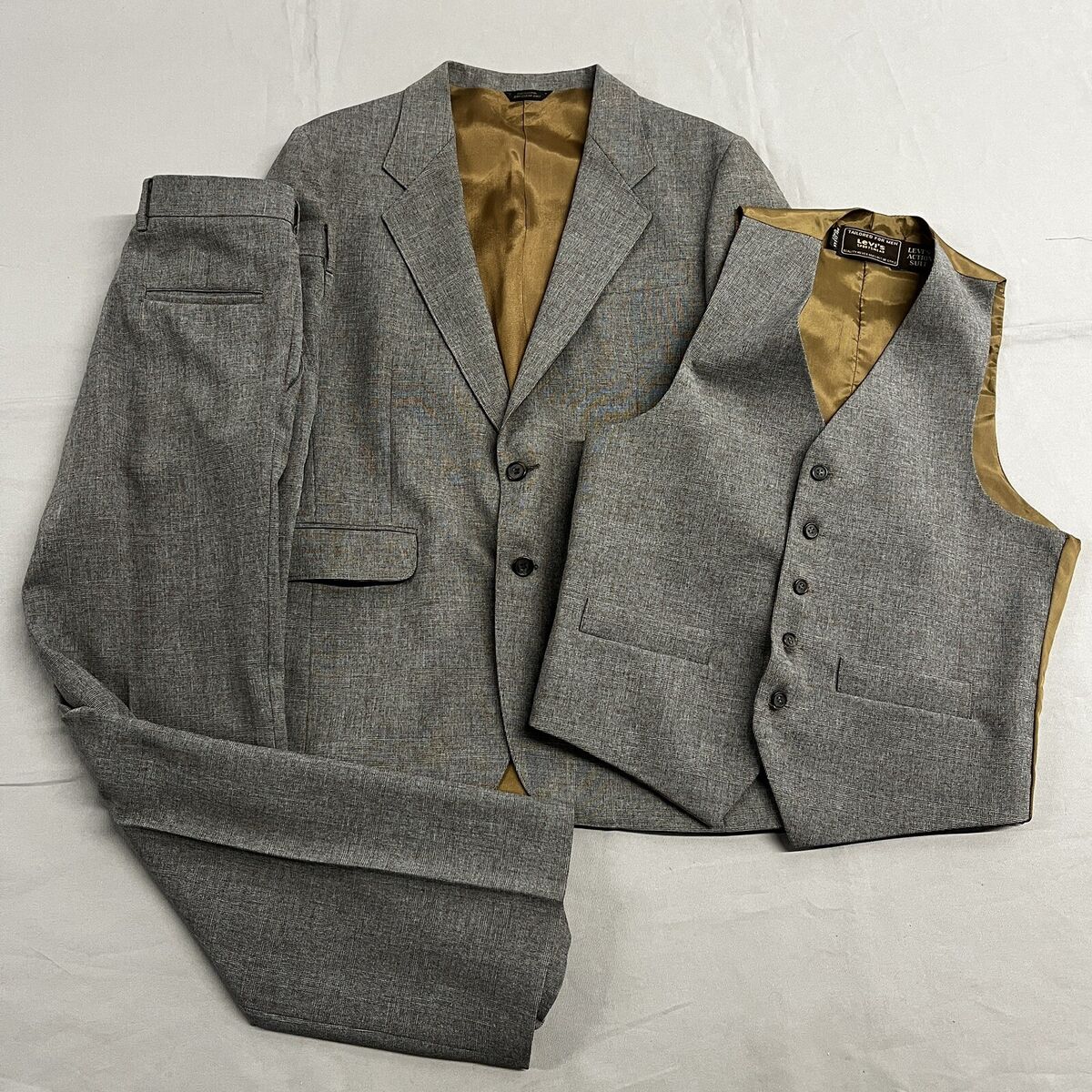 Vintage 70's Levi's Action Suit 40R 30x29 3-Piece Suit | eBay Vintage 70's Levi's Action Suit 40R 30x29 3-Piece Suit | eBay
