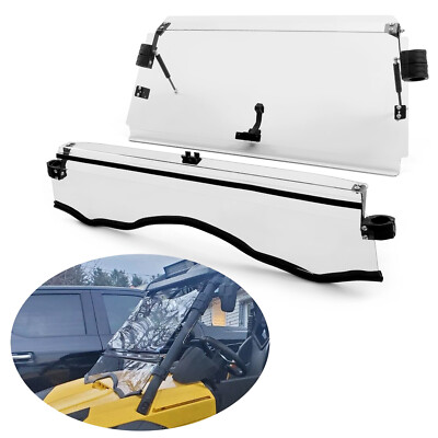 For 2011-2020 Can-Am Commander 800 / 1000/MAX Scratch Resistant Flip Windshield