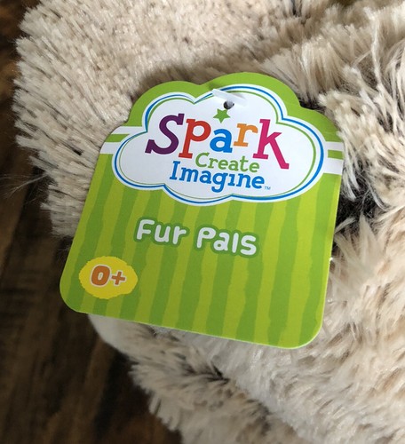 Peluche cane cucciolo marrone Spark Create Imagine sonaglio sonaglio peluche nuovo con etichette - Foto 3 di 3
