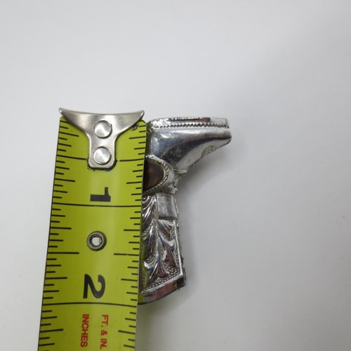 Vintage Cowboy Boot Salt & Pepper Shaker Made In Japan Silver Color - Picture 10 of 11