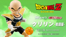 BANDAI Dragonball Z S.H.Figuarts Figure Krillin Battle Clothes PVC F/S NEW