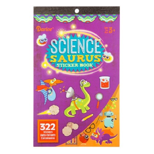 1 Science Saurus Dinosaur, Robot Sticker Book: 322 Stickers 6 sheets | eBay