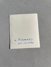 PHILIP EKKA († 1991) Bishop of Raipur, India signed photo 2 x 2 autograph