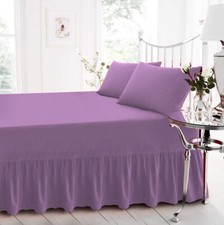 Image of Extra Deep Fitted Valance Sheet Bed Sheets Single Double King Super King Size