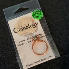 Roman glass ring copper paleo style size 11 Reincarnation relic ancient artifact