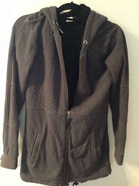 Rip Curl Grey Zip Up Hoodie - Size 10?