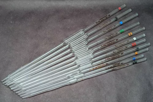 FISHERBRAND Glass Class A 0.5-50mL Bulb Volumetric Reusable Pipette Pipet 13-650