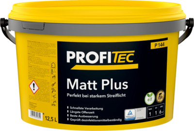 ProfiTec P 144 Matt Plus Wandfarbe - 5 Liter Weiss