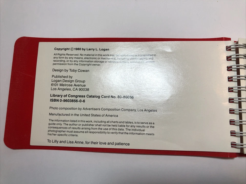 The Professional Photographer’s Handbook Primera Edición Ed. Por Larry L. Logan Foto 4 de 4