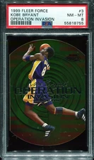 1999 Fleer Force Operation Invasion #3 Kobe Bryant PSA 8 Los Angeles Lakers HOF