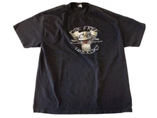 HOT LEATHERS RIDE FREE TAKE RISKS Sturgis Buffalo Chip Campground T Shirt XL