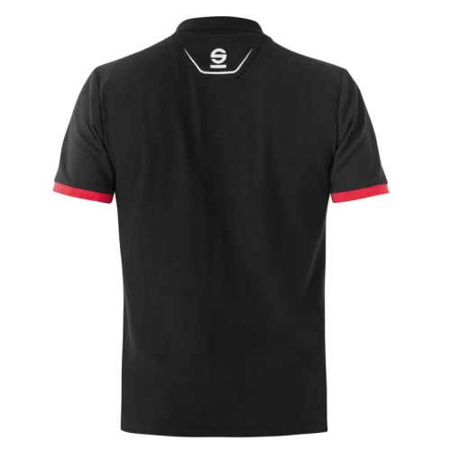 Sparco polo workwear Portland mezze maniche Tg. XL Nera in morbido cotone piquet - Imagen 2 de 2