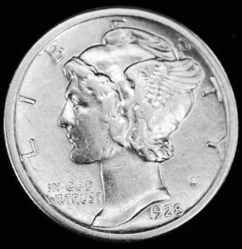 1928-P Mercury Dime — photo from the most recent tracked eBay sale