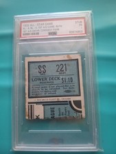 Baseball 1933 All Star Game Babe Ruth Home Run Ticket Stub PSA 1