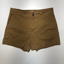A New Day Shorts Size 2 Stretch Tan Utility Chino Outdoor Work High-Rise Cotton
