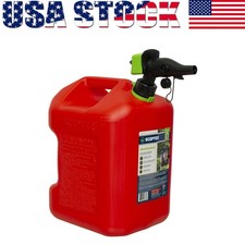 5 Gallon Smart Control Dual Handle Gas Can Fuel Container Rugged for Emergency