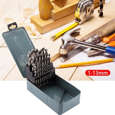 25pcs HSS twist drill set metal drill cobalt stainless steel 1-13mm drill set 