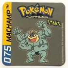 POKEMON Advanced Staks - Panini 2003 / No. 075 MACHAMP / Magnetic Card