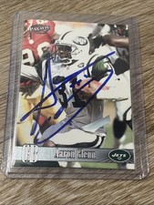 Aaron Glenn Auto Signed New York jets 1999 Pacific Card In Person Auto