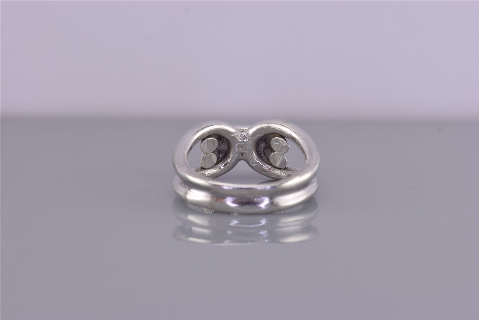 Sterling Silver Solid Tapered Loop Double Wrapped… - image 4