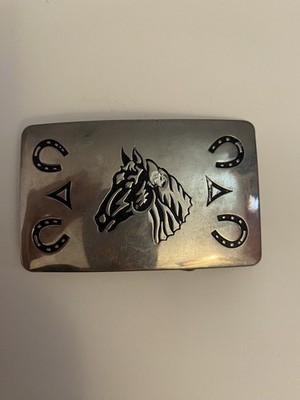 Chambers Horse Belt Buckle USA Made P42