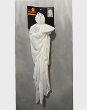 Halloween 3 ft 91.4 cm Hanging Ghost Decoration, White Fabric