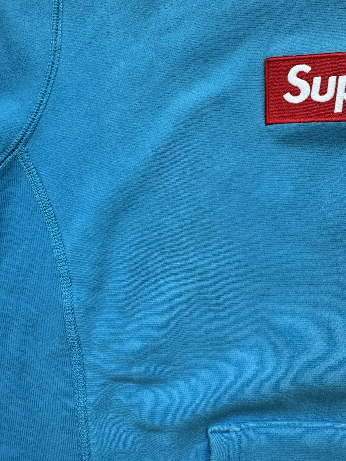 Felpa con cappuccio Supreme Teal Box logo 2009