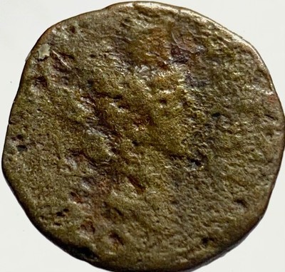 Augustus 27BC-14AD Fortuna Neptune Coin Roman Province Baetica Carteia Scarce