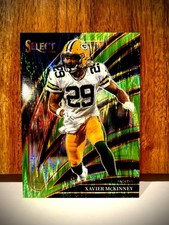 2025 Panini Select - Club Level Xavier McKinney #266 Green Prizm Shock /699