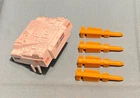 vintage G.I. GI JOE gijoe SNOW CAT PARTS LOT missiles + broken launcher FREESHIP