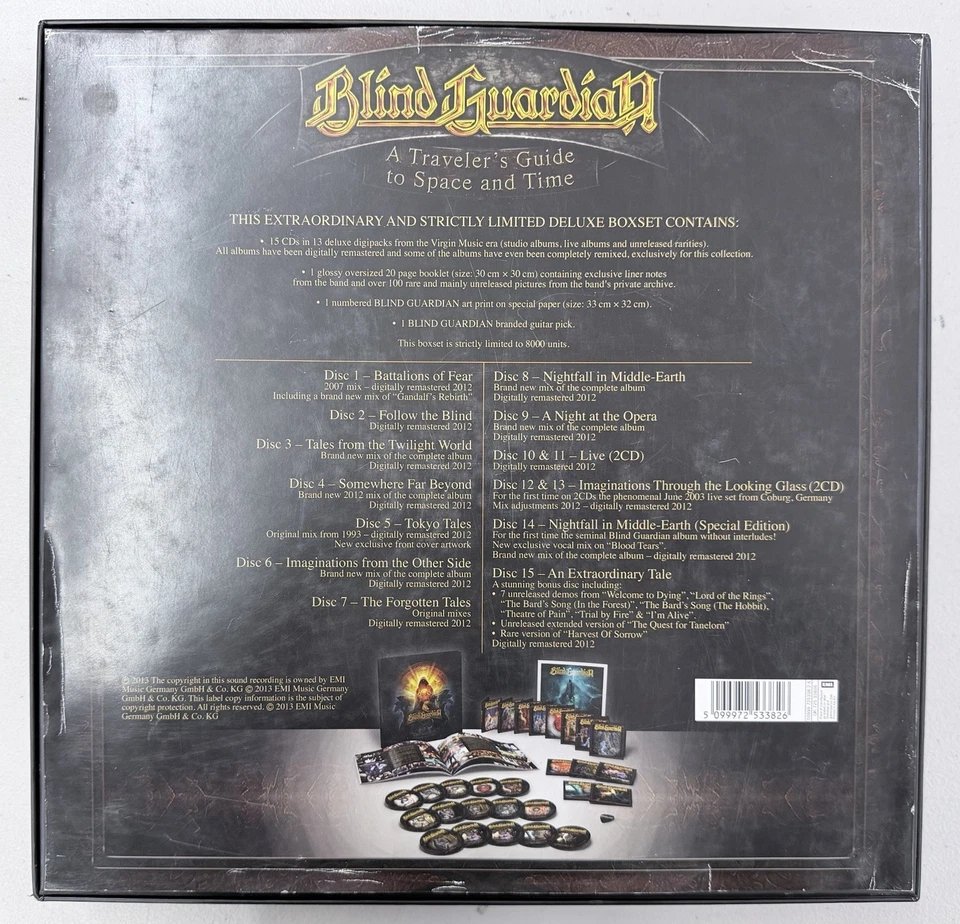 blind guardian a traveler's guide to space and time copie 7258 of 8000 rare Foto 2 de 4