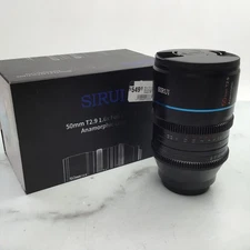 Sirui 50mm T2.9 1.6X Anamorphic Lens for Canon RF in box Used Good