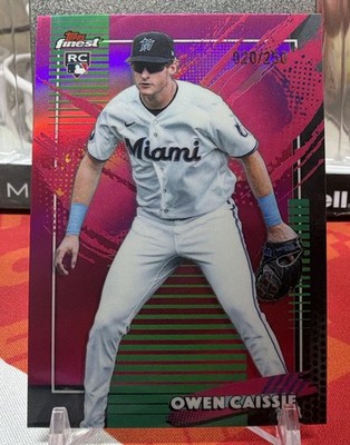 Topps 2026 Finest Owen Caissie Marlins #232 RC Parallel Rare20 /250