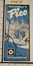 1974/75 PICO SKI AREA BROCHURE.  MINT