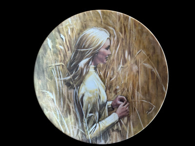 1983 The Wheat field Plate By Robert Bentley 