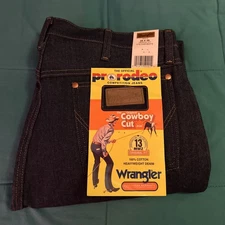 Wrangler Jeans Mens 38x36 Blue 13MWZ Cowboy Cut Western Rodeo Denim NWT