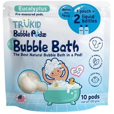 TruKid Bubble Podz Bath for 10 Count Pack of 1 , Light Green-blue