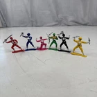 SET OF 6 VTG Mighty Morphin Power Rangers 3” Mini Figures 1993 Bandai