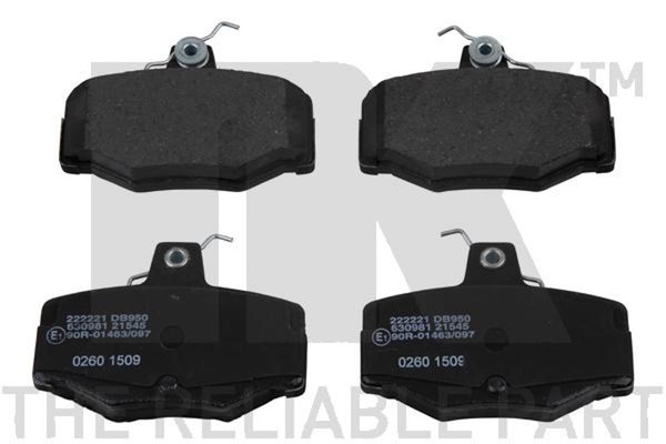 NK Bremsbelagsatz Scheibenbremse 222221 FüR Nissan Almera N16 P11 Primera 2 WP11-image