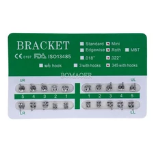 20 Packs Dental Monoblock Metal Bracket Brace Mini Roth 022 345 Hooks 20Pcs/kit