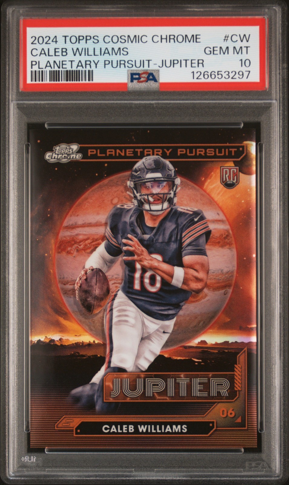 Caleb Williams Topps Cosmic Chrome Planetary Pursuit #CW Jupiter
