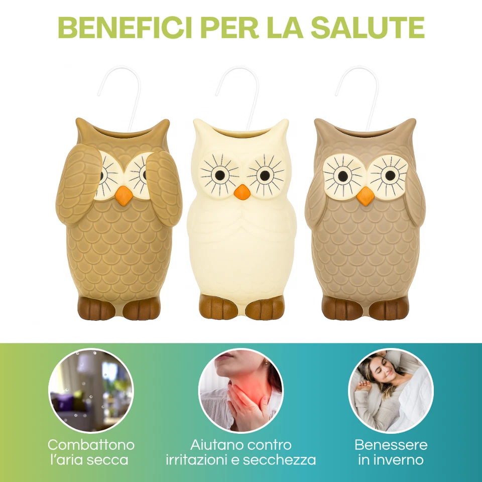 Set 3 Umidificatori Per Termosifone Calorifero Evaporatori con Gancio GUFO 6386 - Immagine 3 di 4