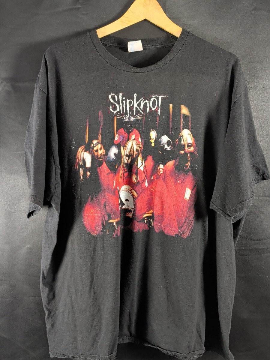 Vintage 1999 Slipknot Self Titled Album Graphic Band Tee Nu Metal
