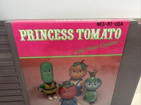 Princess Tomato Nintendo NES +Dustcover Tested Authentic CLEAN
