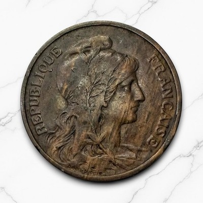 1916 (s)     France 5 Centimes - French Republic  - Bronze - Free Shipping!