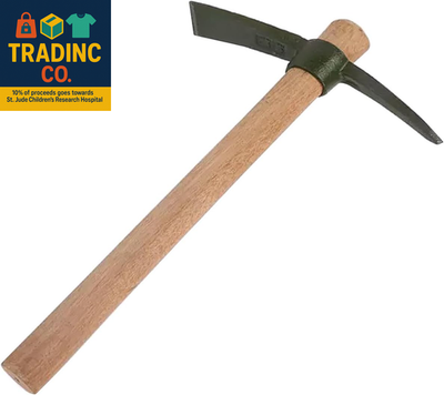 #ad Forged Heat Treated One Piece Intact Cast Iron HoeWeeding Garden Pick AxeFor G $20.99