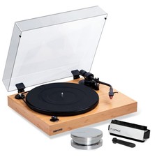 Fluance RT83 Reference Turntable with Record Weight and Vinyl Cleaning Kit